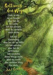 Dietrich Bonhoeffer - Postkarten: Gott weiß den Weg, 4 Stück Postkarten: Gott weiß den Weg, 4 Stück
