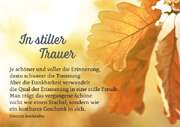 In stiller Trauer - Faltkarte In stiller Trauer - Faltkarte