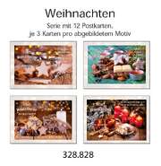 Postkartenserie Weihnachten/Neujahr, 12 Stück Postkartenserie Weihnachten/Neujahr, 12 Stück