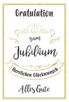 Faltkarte "Gratulation" - Jubiläum
