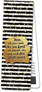Magnetlesezeichen: Herr, ich freue mich über dein Wort Magnetlesezeichen: Herr, ich freue mich über dein Wort