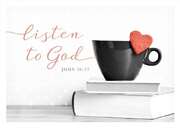 Postkarte - Listen to God Postkarte - Listen to God