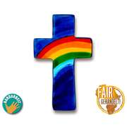 Taschenkreuz "Regenbogen" - blau Taschenkreuz "Regenbogen" - blau
