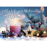 Postkarten: Alles Liebe zum Weihnachtsfest, 4 Stück Postkarten: Alles Liebe zum Weihnachtsfest, 4 Stück