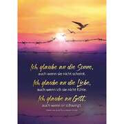 Postkarten: Ich glaube an die Sonne, 4 Stück Postkarten: Ich glaube an die Sonne, 4 Stück