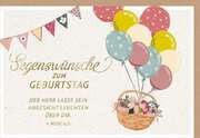 Faltkarte "Segenswünsche zum Geburtstag/Luftballons" Faltkarte "Segenswünsche zum Geburtstag/Luftballons"