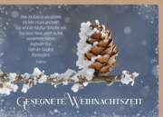 Faltkarte "Gesegnete Weihnachtszeit" - Tannenzapfen Faltkarte "Gesegnete Weihnachtszeit" - Tannenzapfen