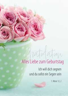 Faltkarte "Gratulation"- Rosen Faltkarte "Gratulation"- Rosen