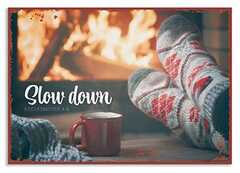 Metallschild klein - Slow down Metallschild klein - Slow down