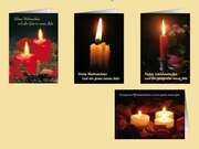 Faltkartenserie Weihnachten/Neujahr, 4 Stück Faltkartenserie Weihnachten/Neujahr, 4 Stück