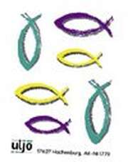 Aufkleber-Set Fische - 6 Fische Aufkleber-Set Fische - 6 Fische