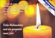 Postkarten Weihnachtskerzen, 6 Stück Postkarten Weihnachtskerzen, 6 Stück