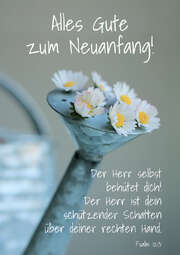 Faltkarte "Alles Gute zum Neuanfang" - 5 Stück Faltkarte "Alles Gute zum Neuanfang" - 5 Stück