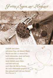 Faltkarte: Gottes Segen zur Hochzeit - Hochzeit Faltkarte: Gottes Segen zur Hochzeit - Hochzeit