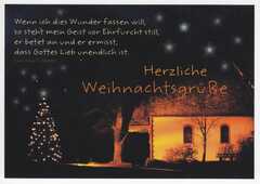 Herzliche Weihnachtsgrüße - Postkarte