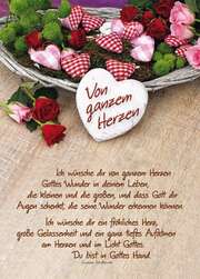 Postkarten: Von ganzem Herzen, 4 Stück Postkarten: Von ganzem Herzen, 4 Stück
