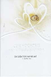 Grußkarte - Zur Hochzeit herzliche Segenswünsche Grußkarte - Zur Hochzeit herzliche Segenswünsche