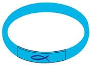 Armband "Glück und Segen" - hellblau Armband "Glück und Segen" - hellblau