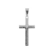 Lederkette mit Anhänger "Kreuz-Vater unser" Edelstahl Lederkette mit Anhänger "Kreuz-Vater unser" Edelstahl