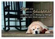 Sorgen sind wie ein Schaukelstuhl - Postkarte Sorgen sind wie ein Schaukelstuhl - Postkarte