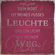 Metallschild - Dein Wort ist meines Fusses Metallschild - Dein Wort ist meines Fusses