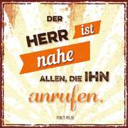Metallschild - Der Herr ist nahe Metallschild - Der Herr ist nahe