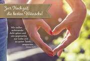 Faltkarte: Zur Hochzeit die besten Wünsche! Faltkarte: Zur Hochzeit die besten Wünsche!